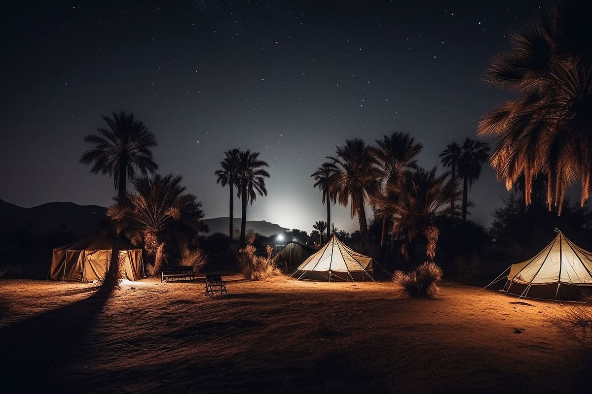 Bivouac en palmeraie
