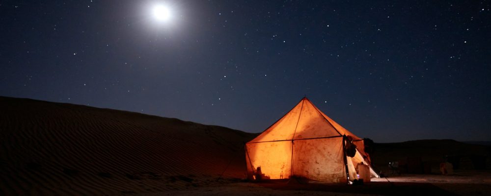 Bivouac dans le désert marocain, séjour et nuit dans le désert au maroc